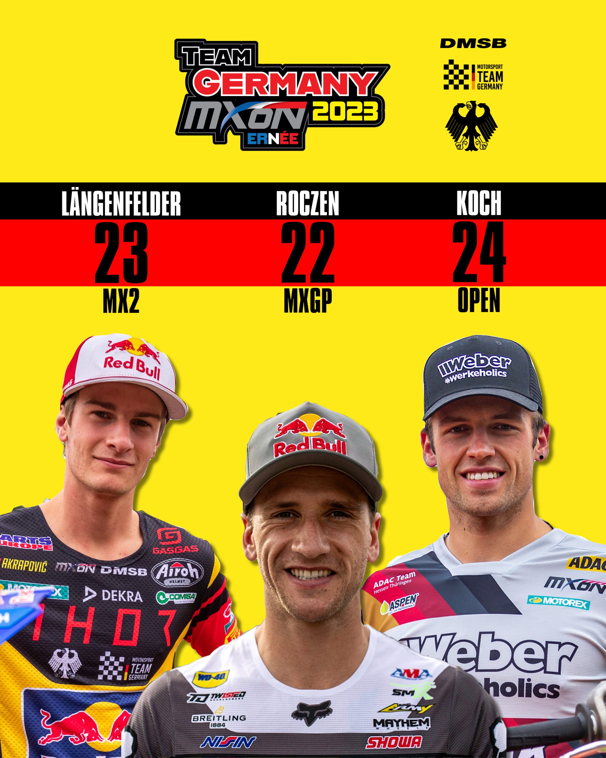 IL TEAM GERMANY HA SVELATO LA FORMAZIONE DEI PILOTI PER MONSTER ENERGY