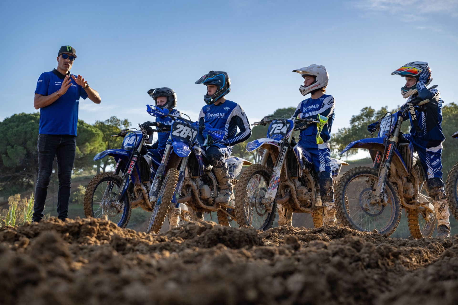 Gautier Paulin durante il masterclass YZ bLU cRU Yamaha cup 2023