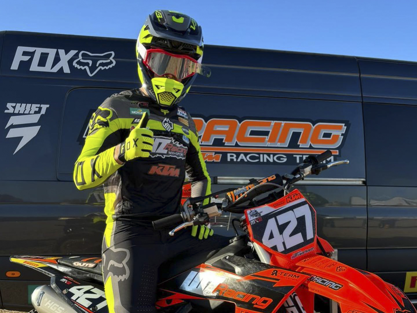 Hakon Fredriksen con WZ racing KTM team nel 2024