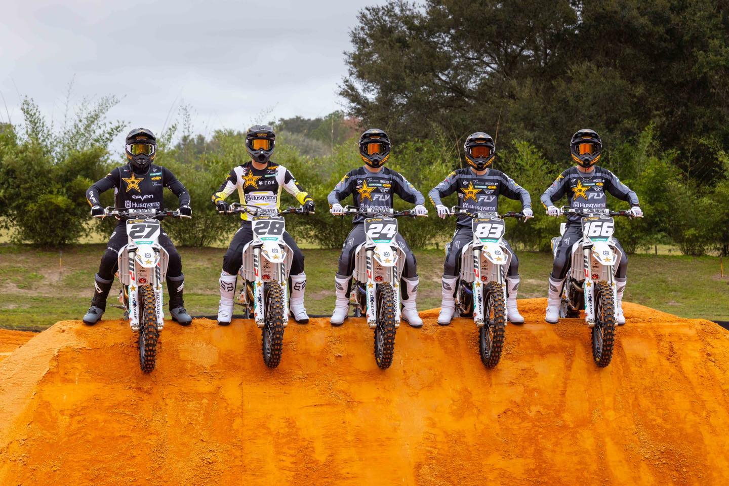 Husqvarna Rockstar lineup team 2024 Supermotocross