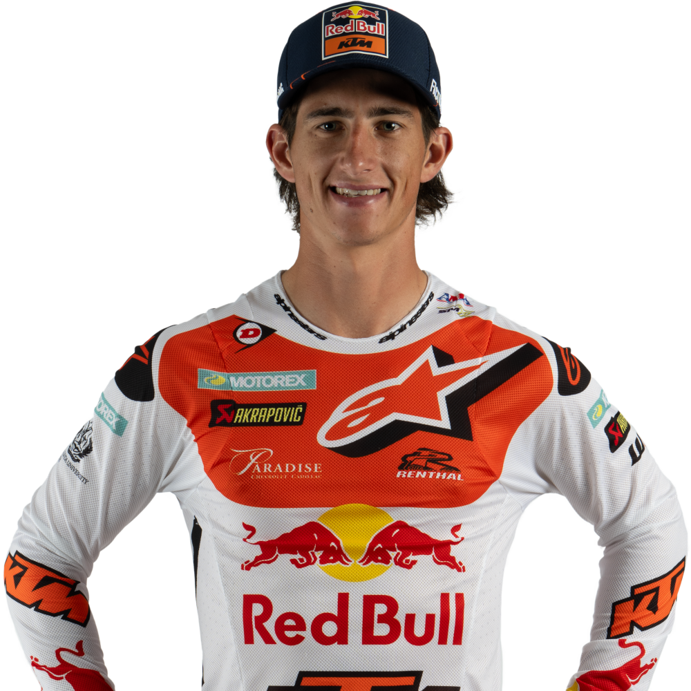Chase Sexton versione 2024 con i colori KTM Red Bull