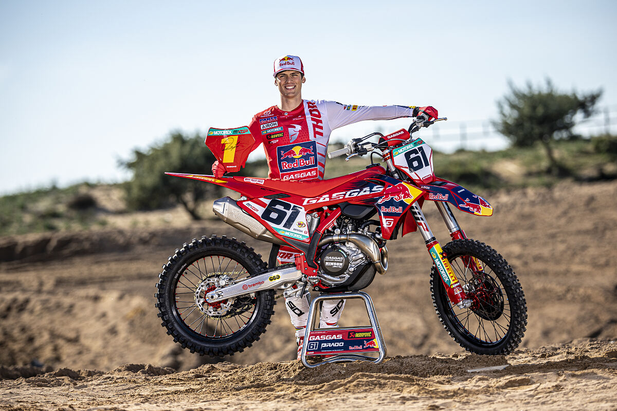 Jorge Prado con la nuova GasGas MC 450F Prado edition 2025