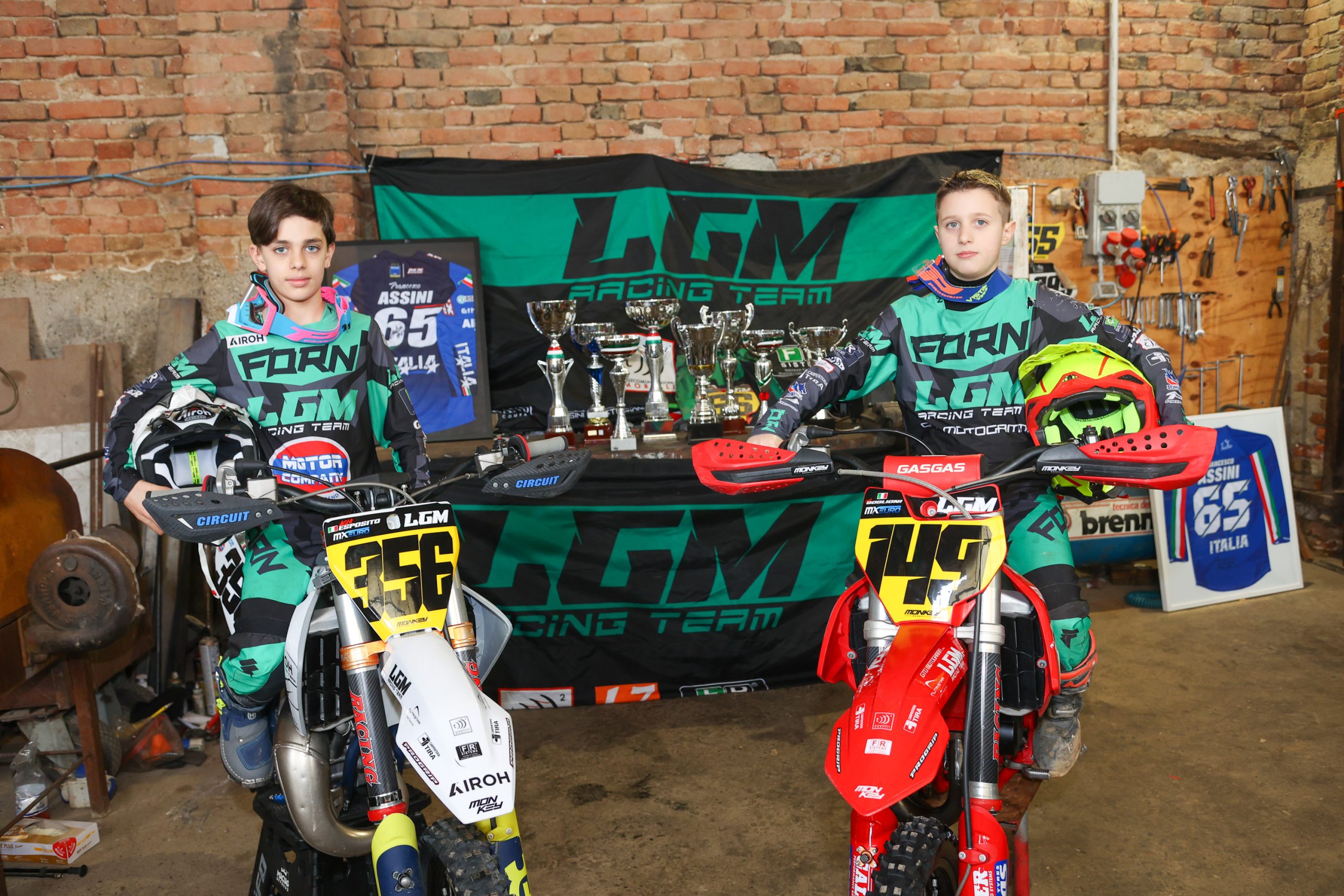 Esposito e Boglioni categoria Junior 85cc. - LGM racing team 2024