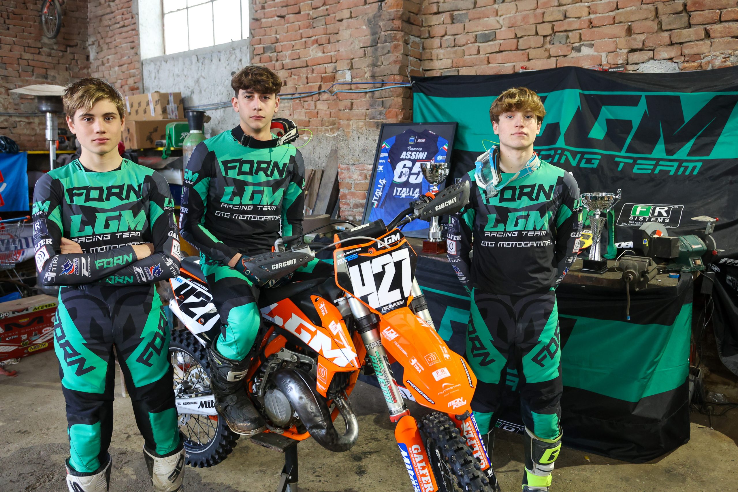 i piloti della classe 125cc. del team LGM racing versione 2024