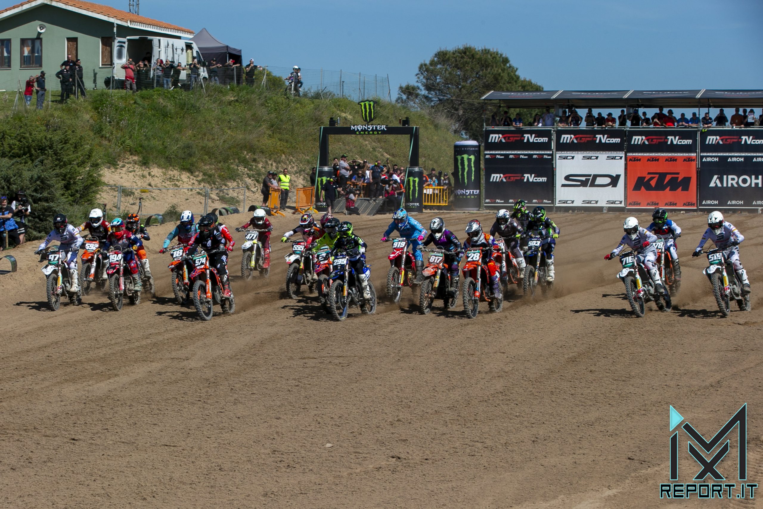 partenza gara-1 emx125 GP Sardegna