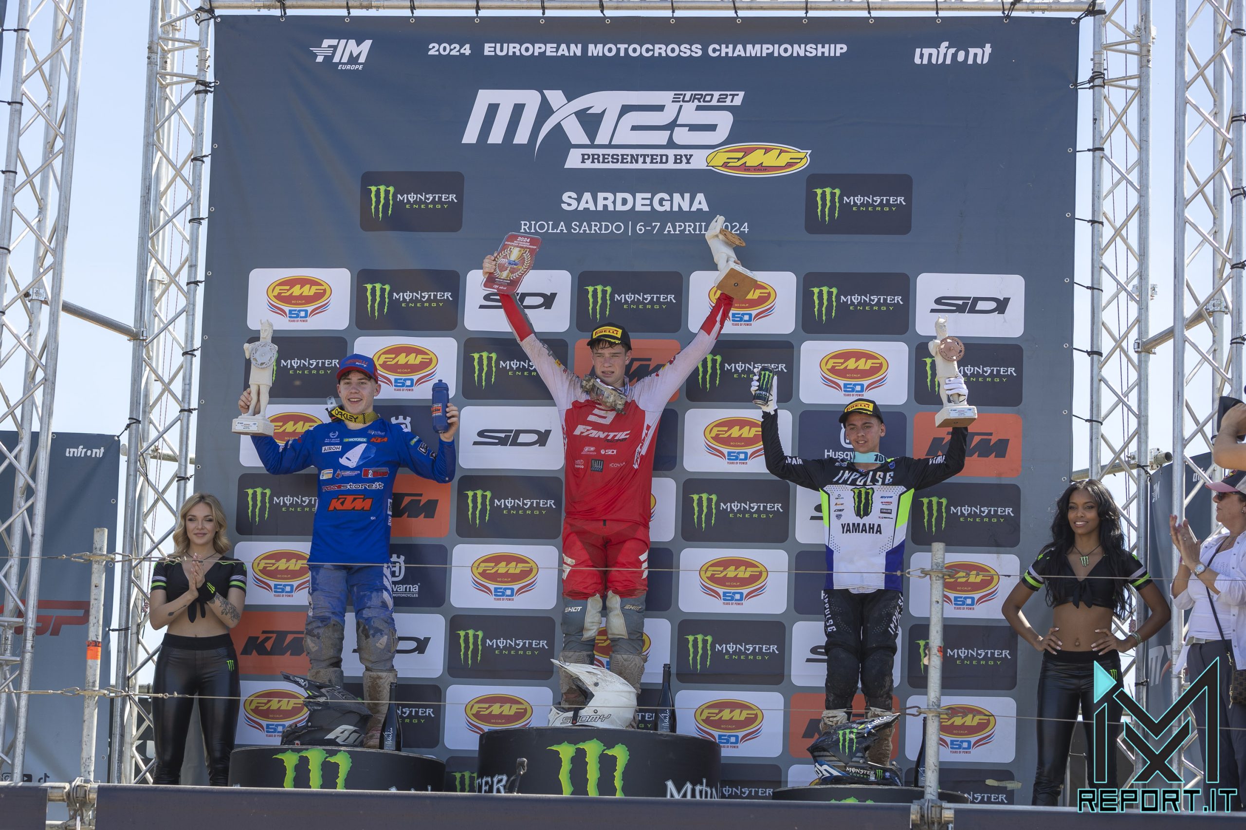 podio EMX125 GP Sardegna