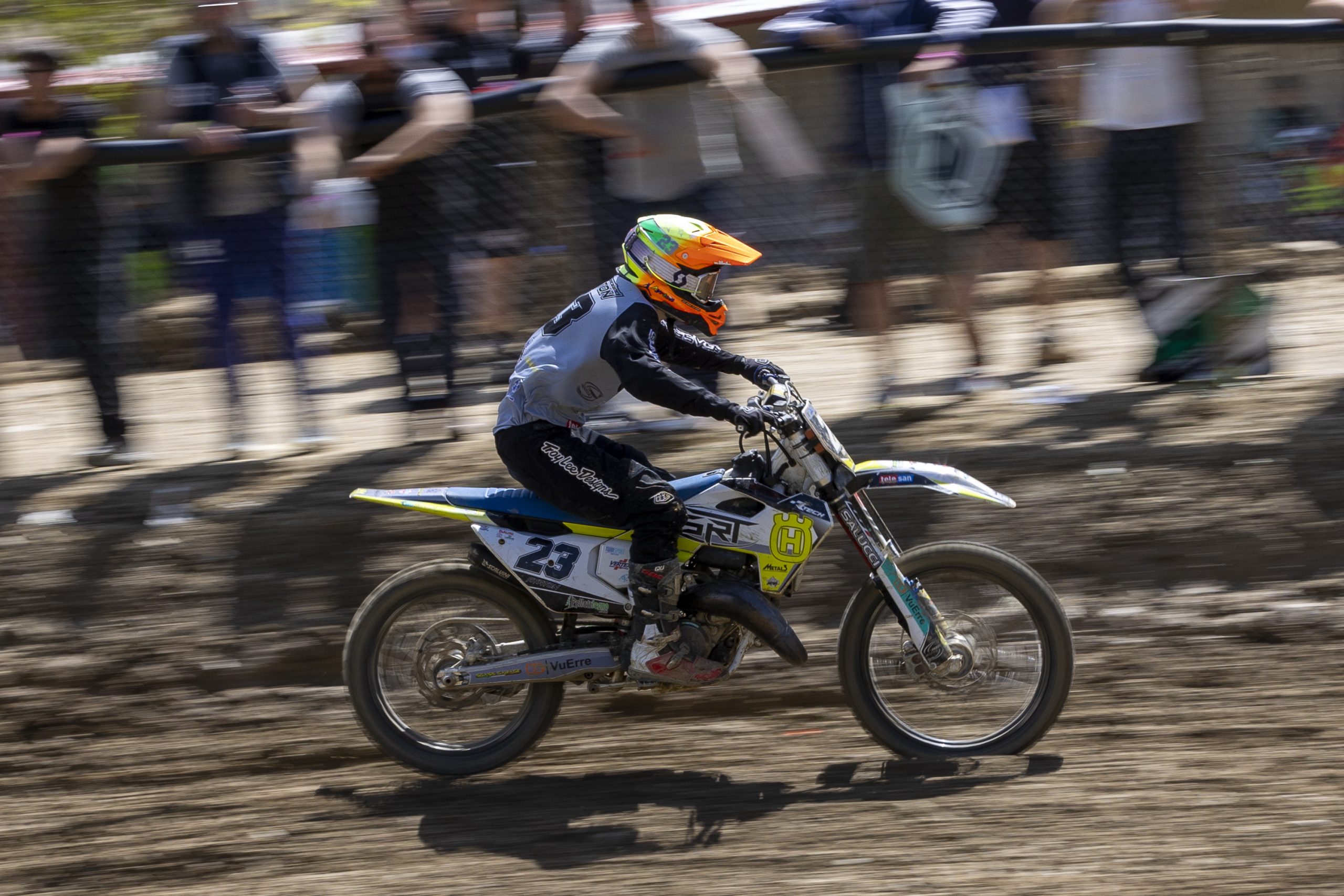 Ayrton Francalanci #23 in pista a Chiusdino