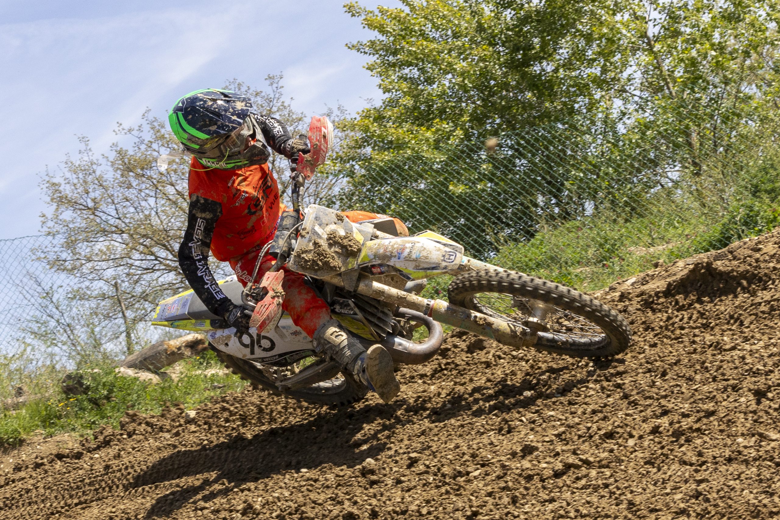 Niccolò Vecchi #96 in action a Chiusdino