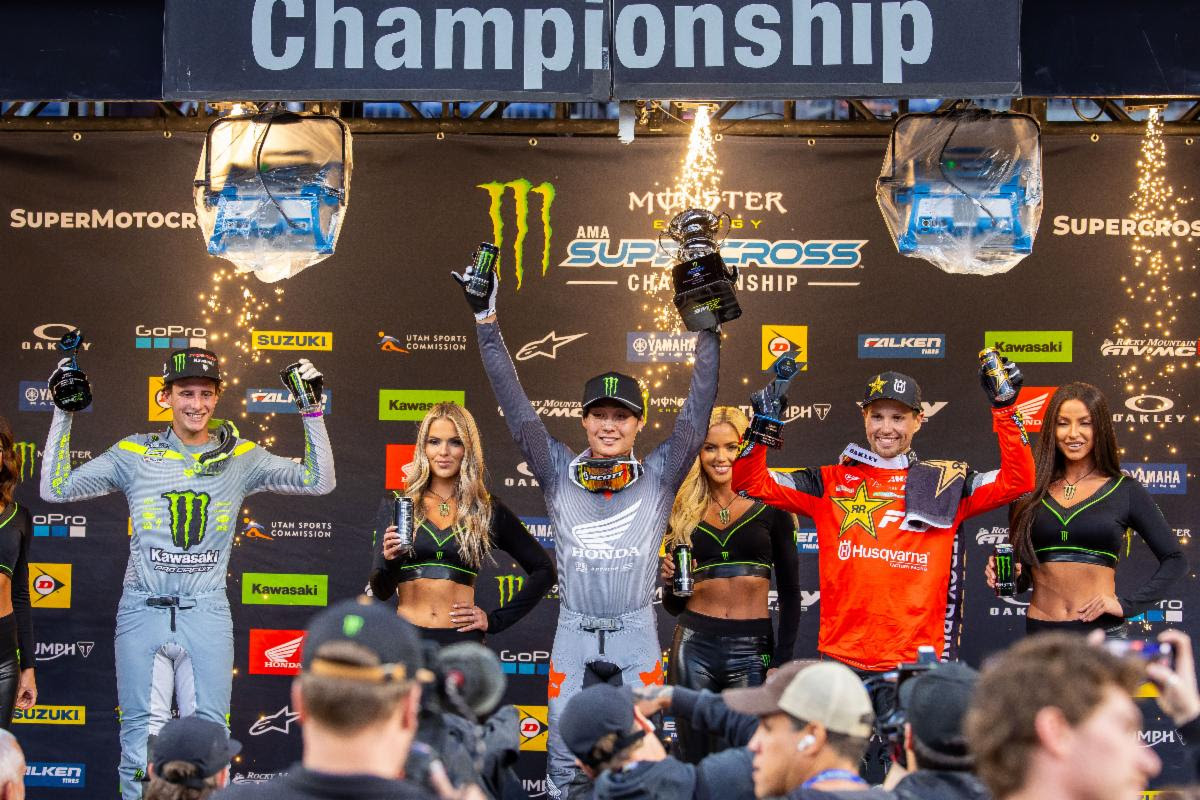 podio 250SX Denver supercross 2024