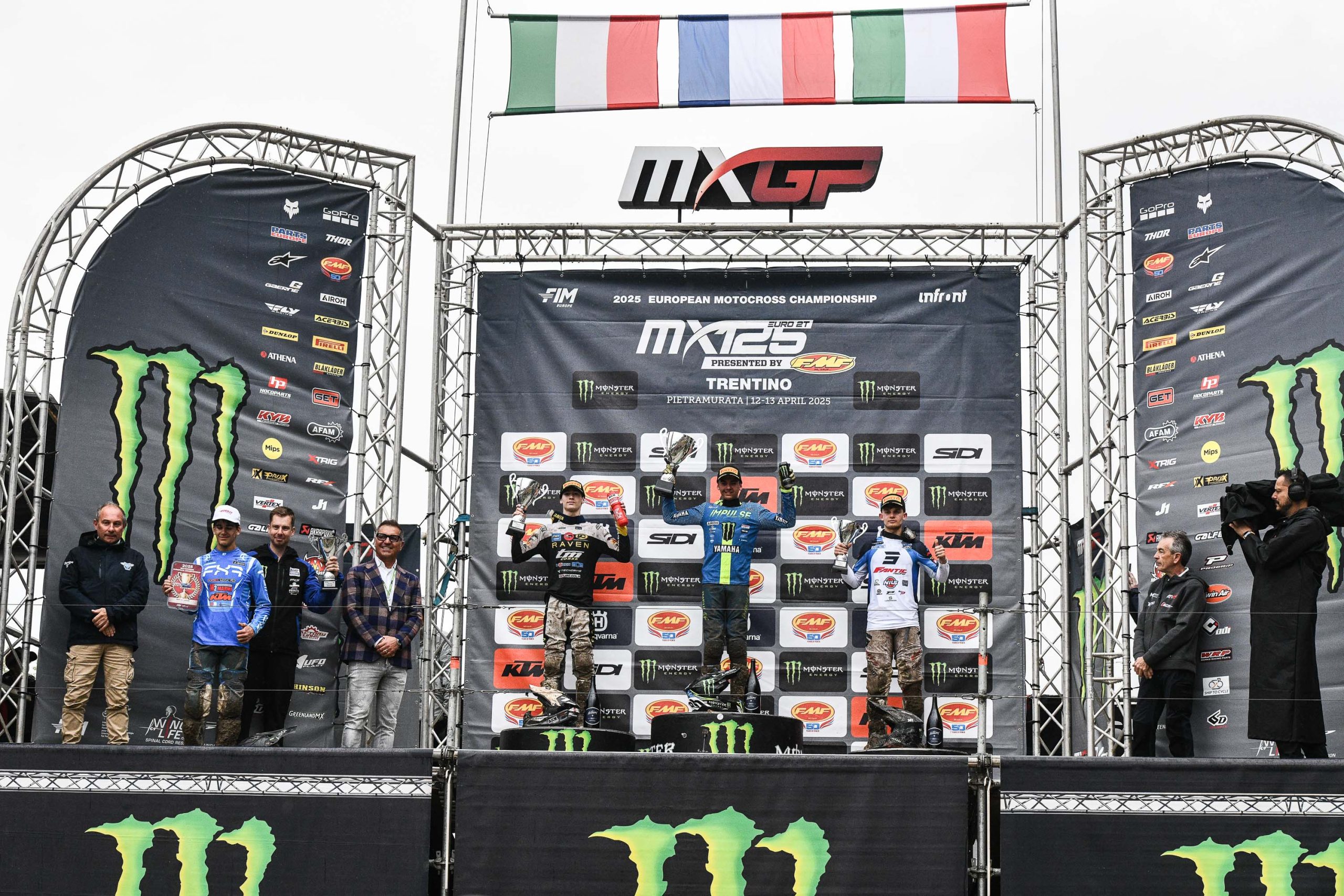 podio EMX125 GP Trentino