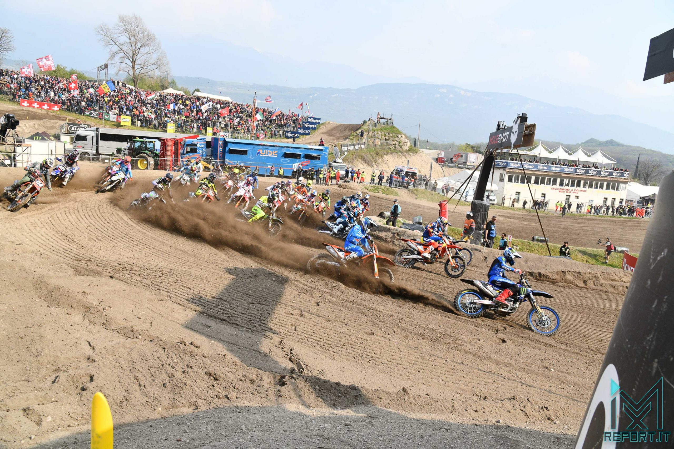 partenza MX2 qualifying race GP Trentino