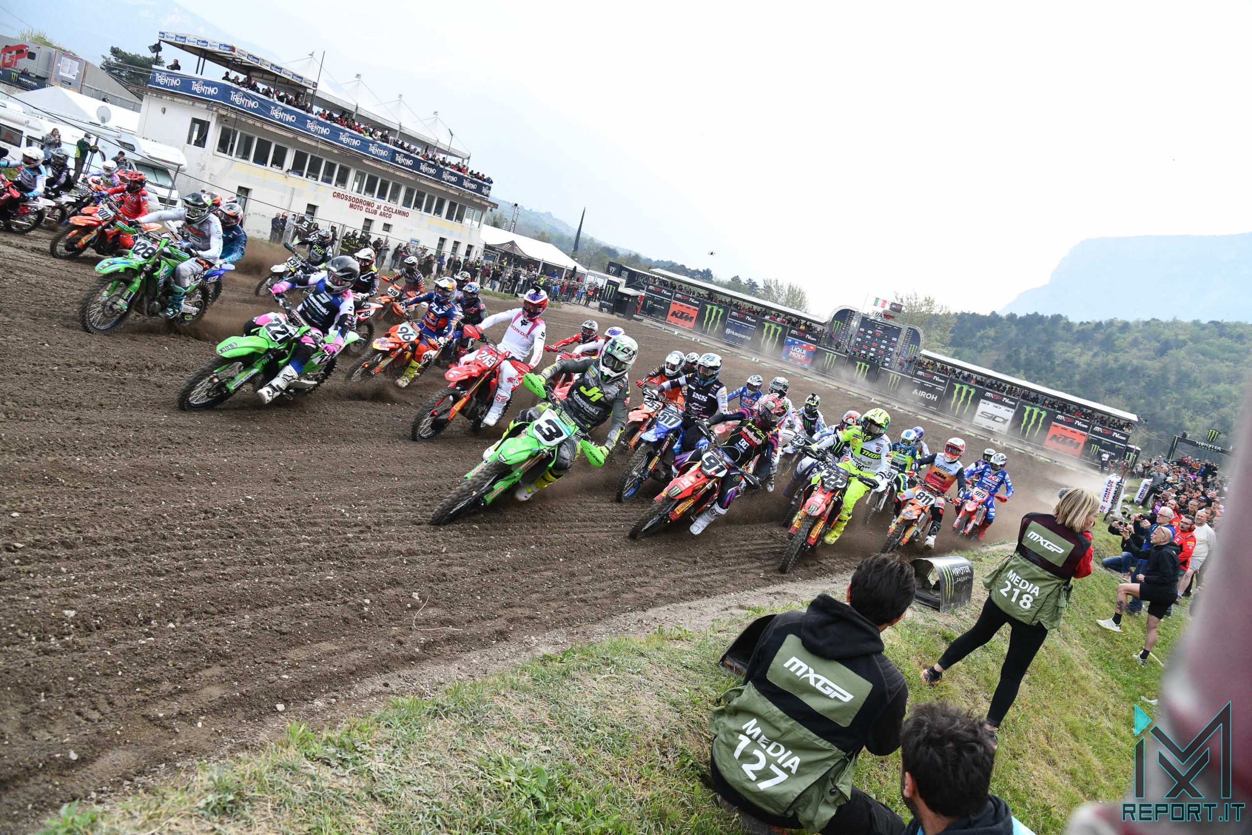 partenza MXGP qualifying race Trentino