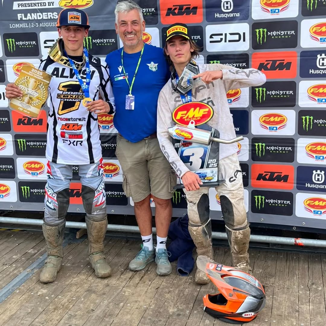 Cristian Beggi a Lommel con Alvisi e Mantovani