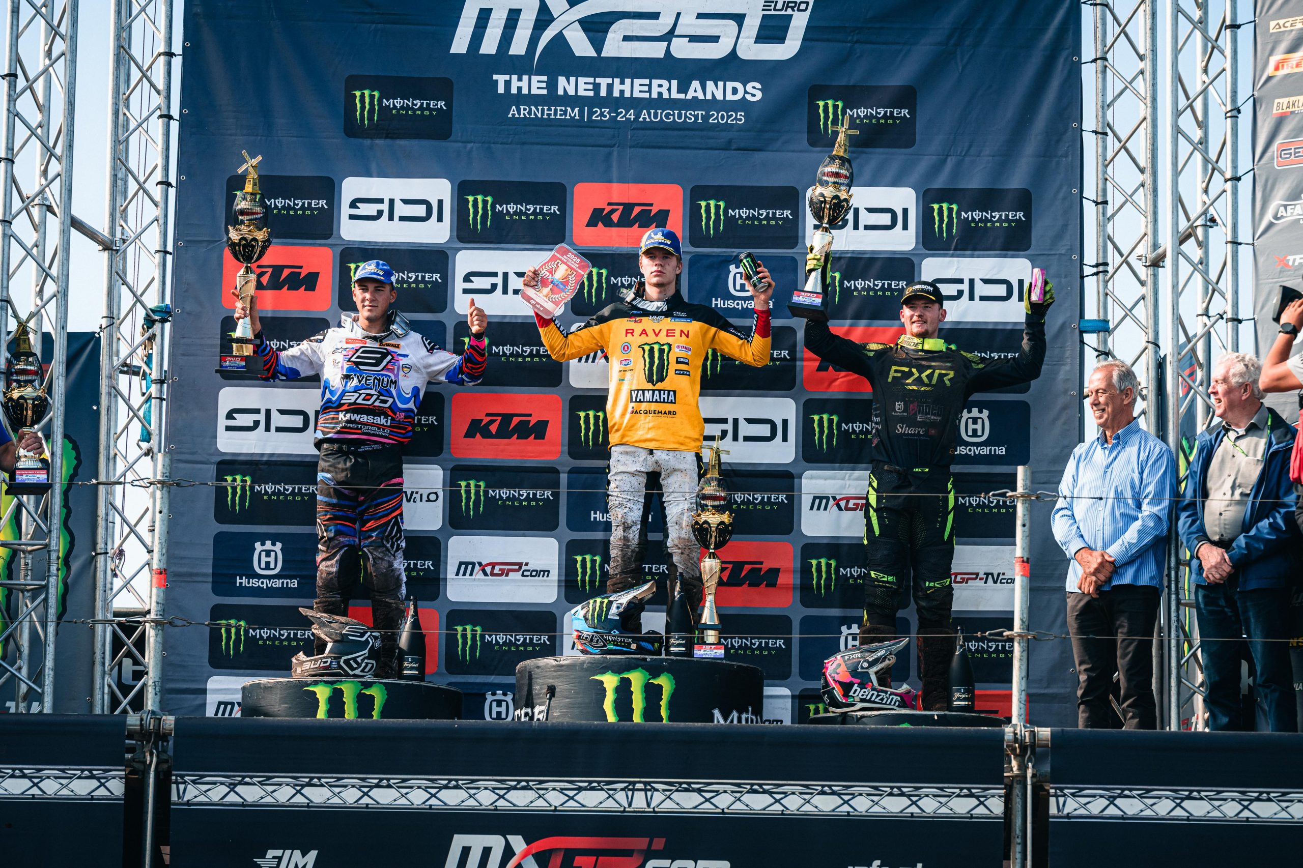 podio EMX250 GP Olanda round12