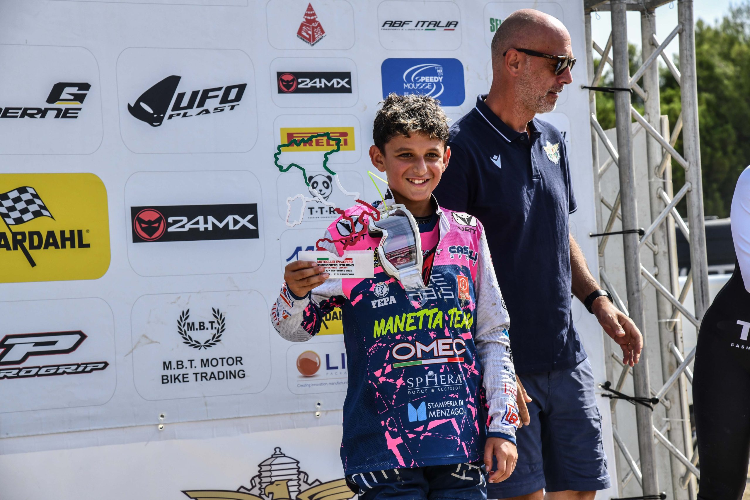 Mattia Vertua sul podio tra i Cadetti 65