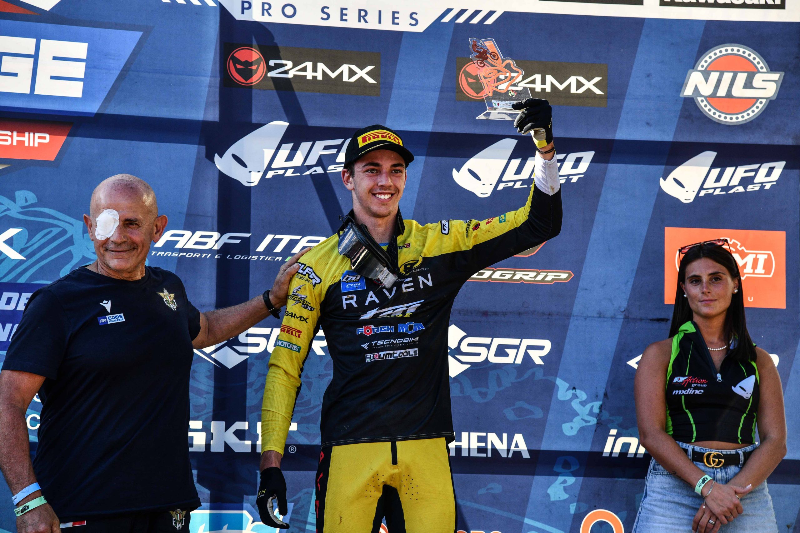 Mikula sul podio di Castiglione del Lago