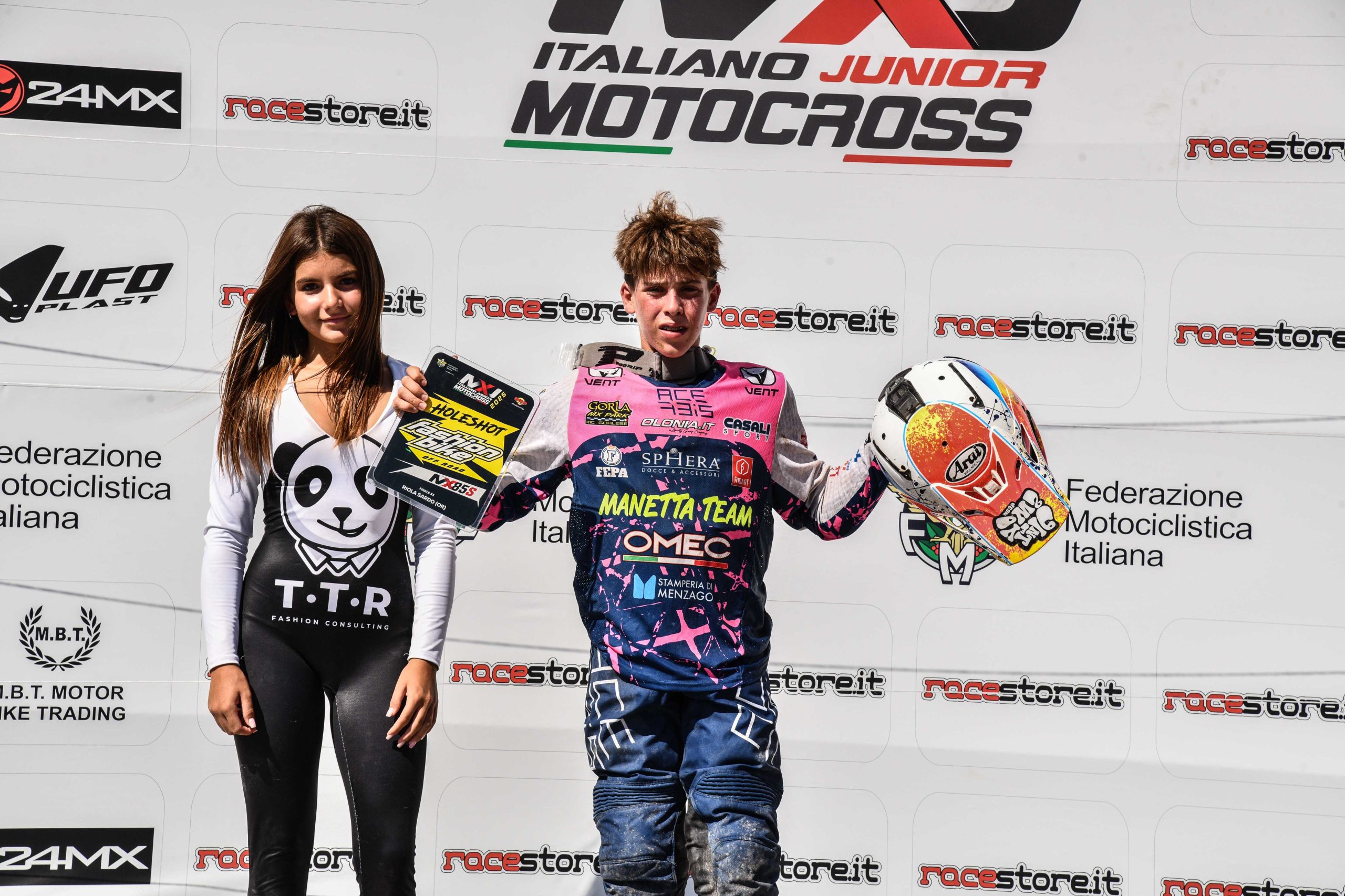 Ancora Pietro Riganti sul podio di Riola Sardo, autore di due Holeshot e secondo assoluto di giornata.