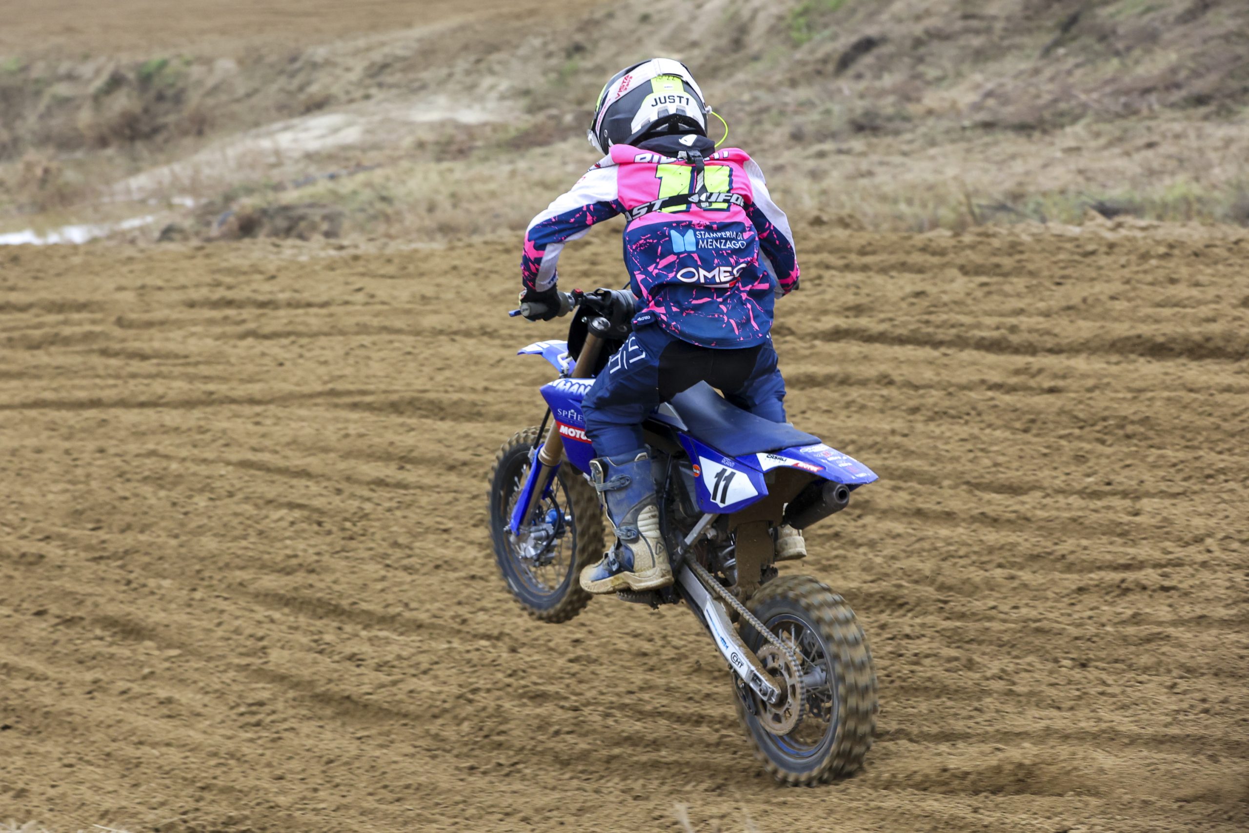 Ludovico Riganti in azione sulla sabbia di Ottobiano.