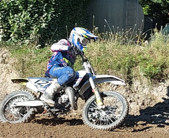 Pietro Montoli in azione sulla pista di Bosisio Parini