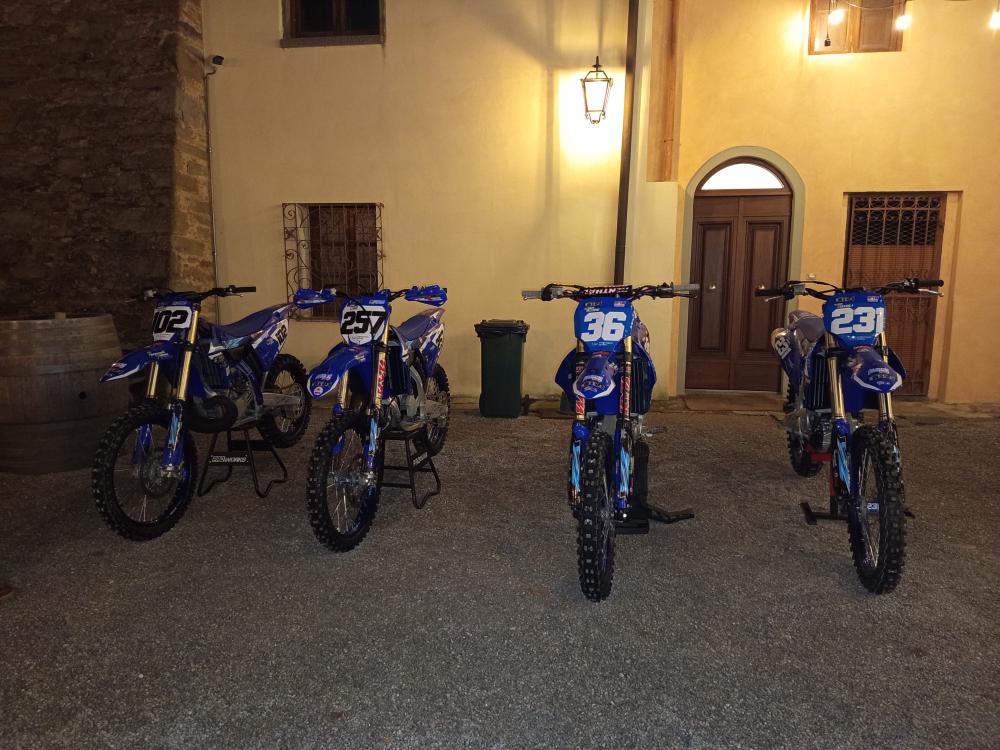 Le moto Yamaha 2026 dello Steels Motocross