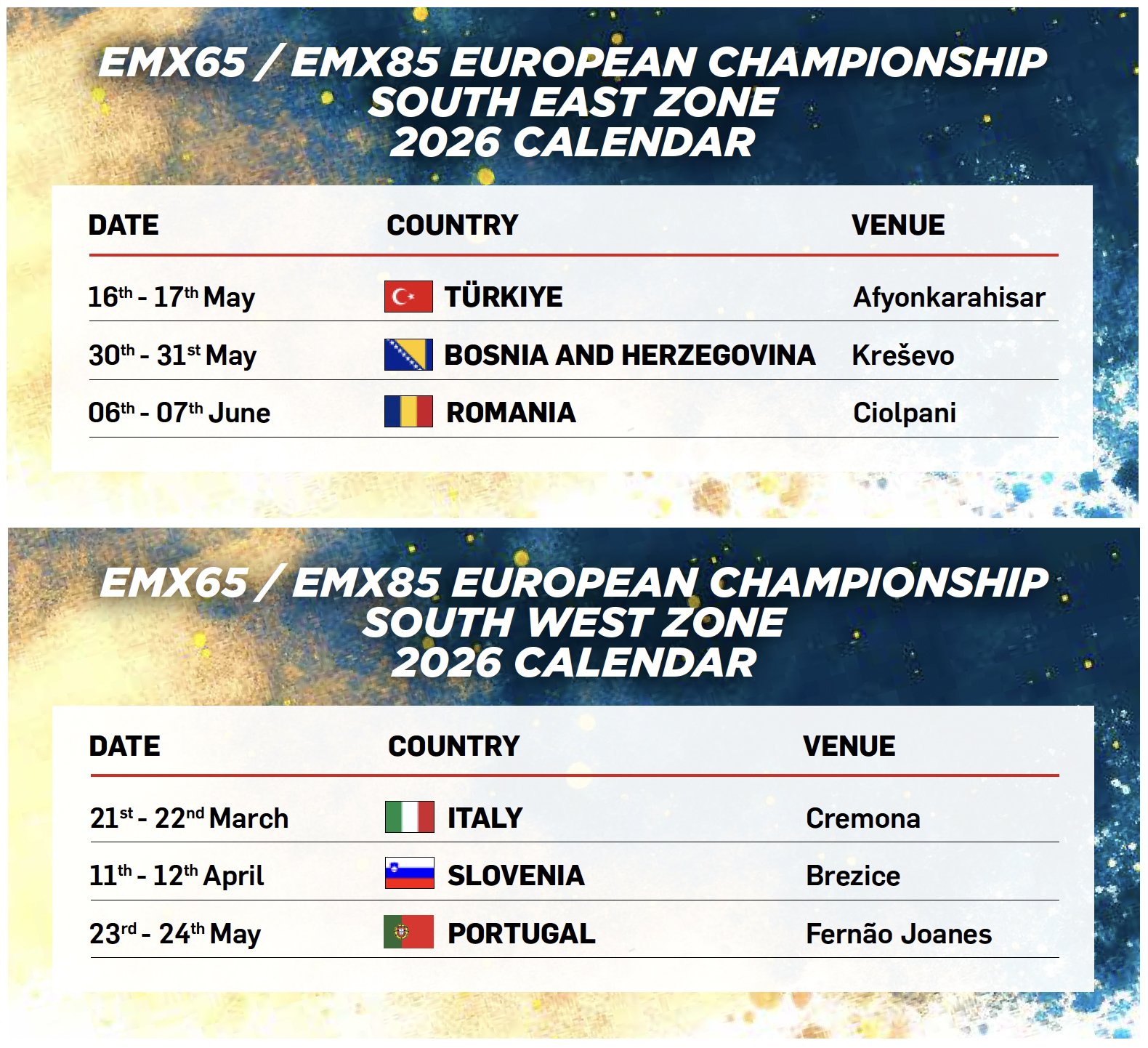 EMX65-85 Sud Est e Sud Ovest 2026
