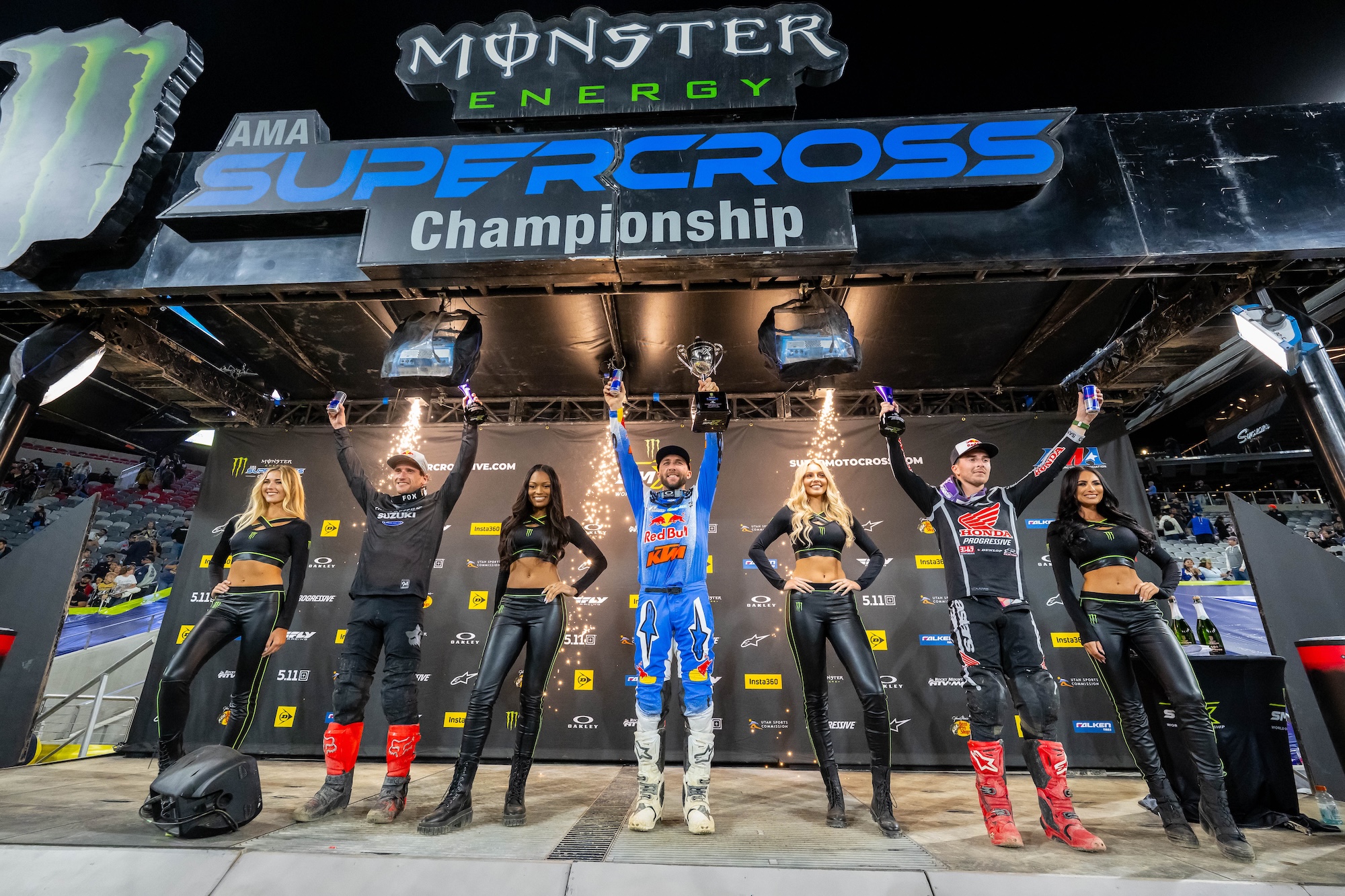 Il podio 450SX a San Diego