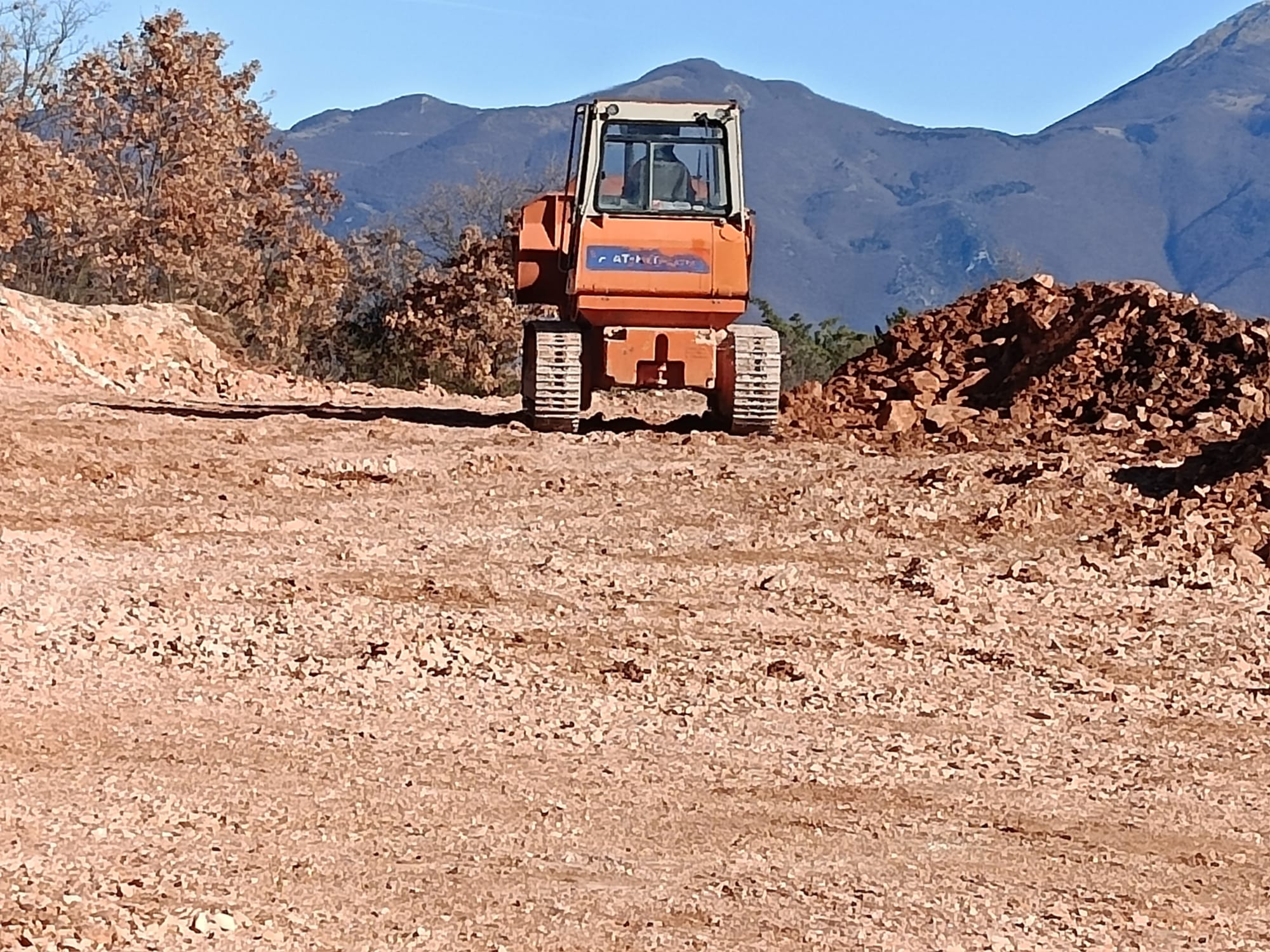 I lavori al crossodromo di Esanatoglia - gennaio 2026