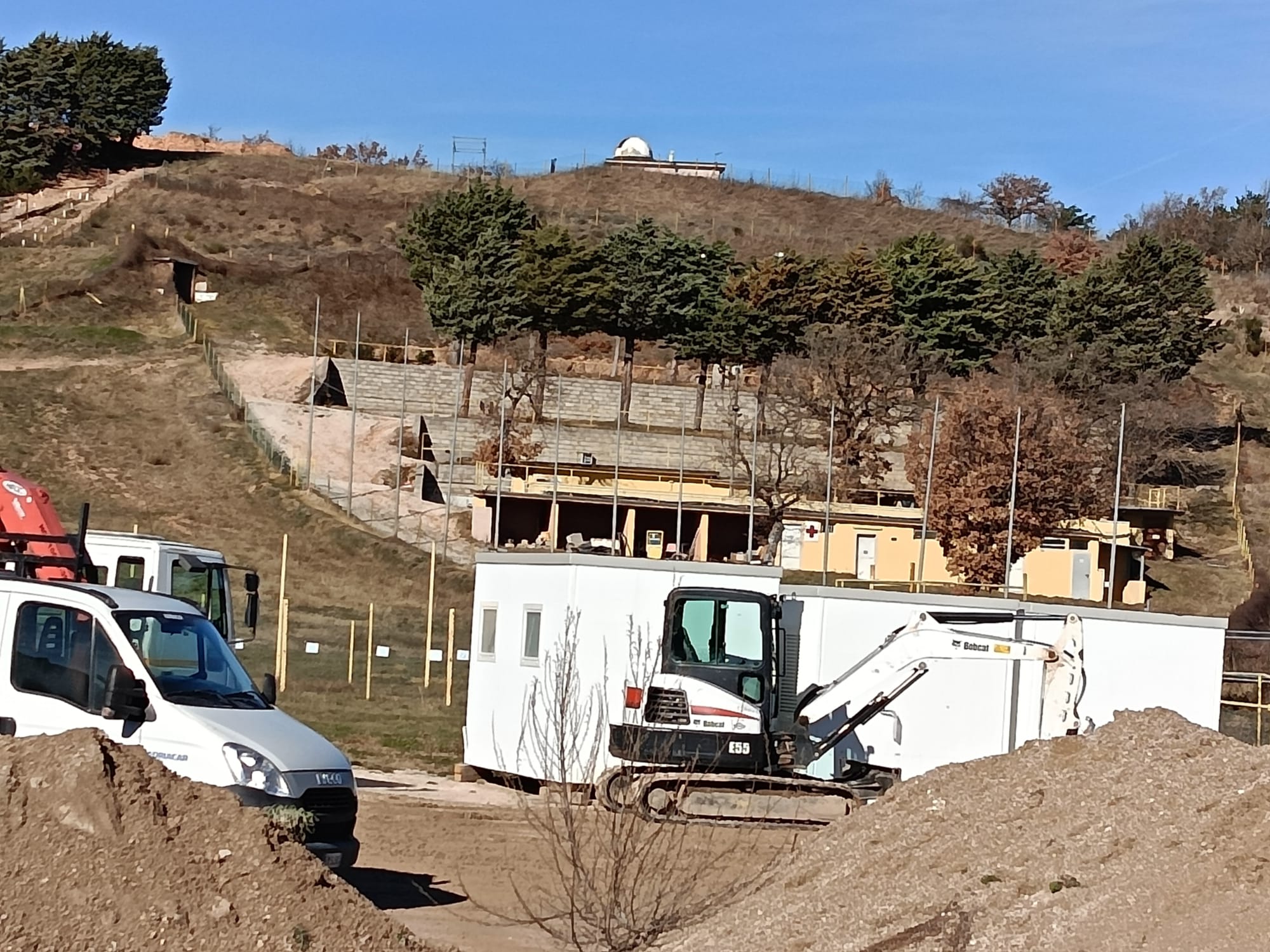 I lavori al crossodromo di Esanatoglia - gennaio 2026
