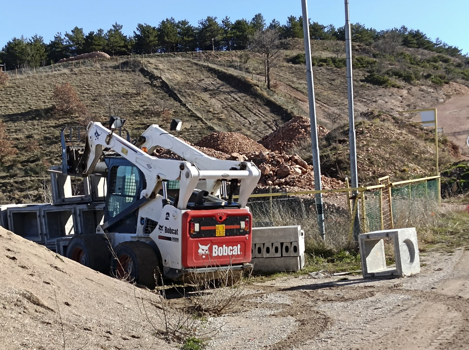 I lavori al crossodromo di Esanatoglia - gennaio 2026