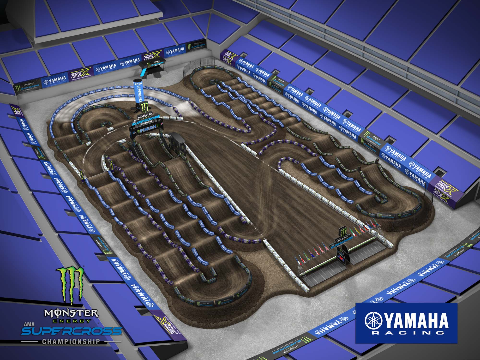 Il disegno del tracciato di Seattle - Lumen field