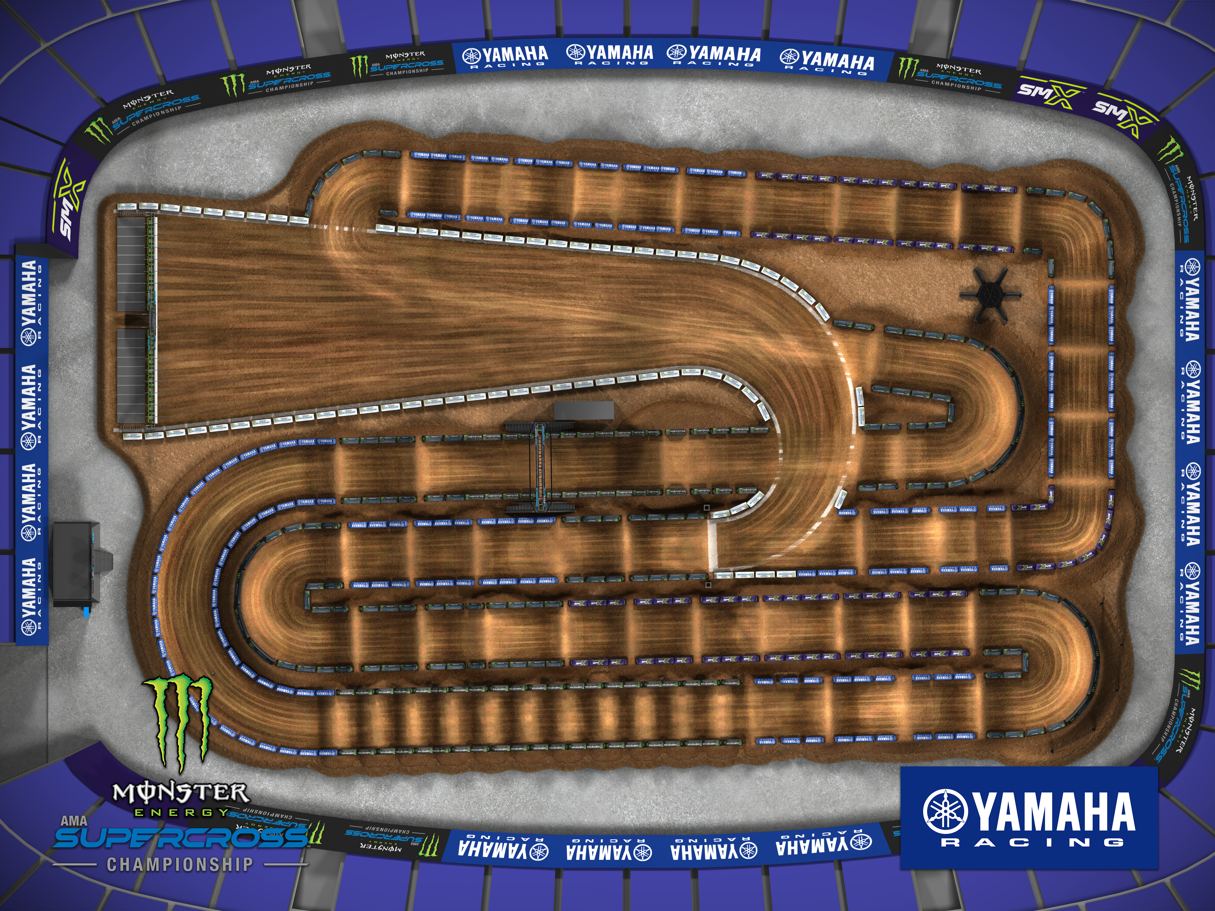 La piantina del round 7 Supercross Usa ad Arlington - Texas