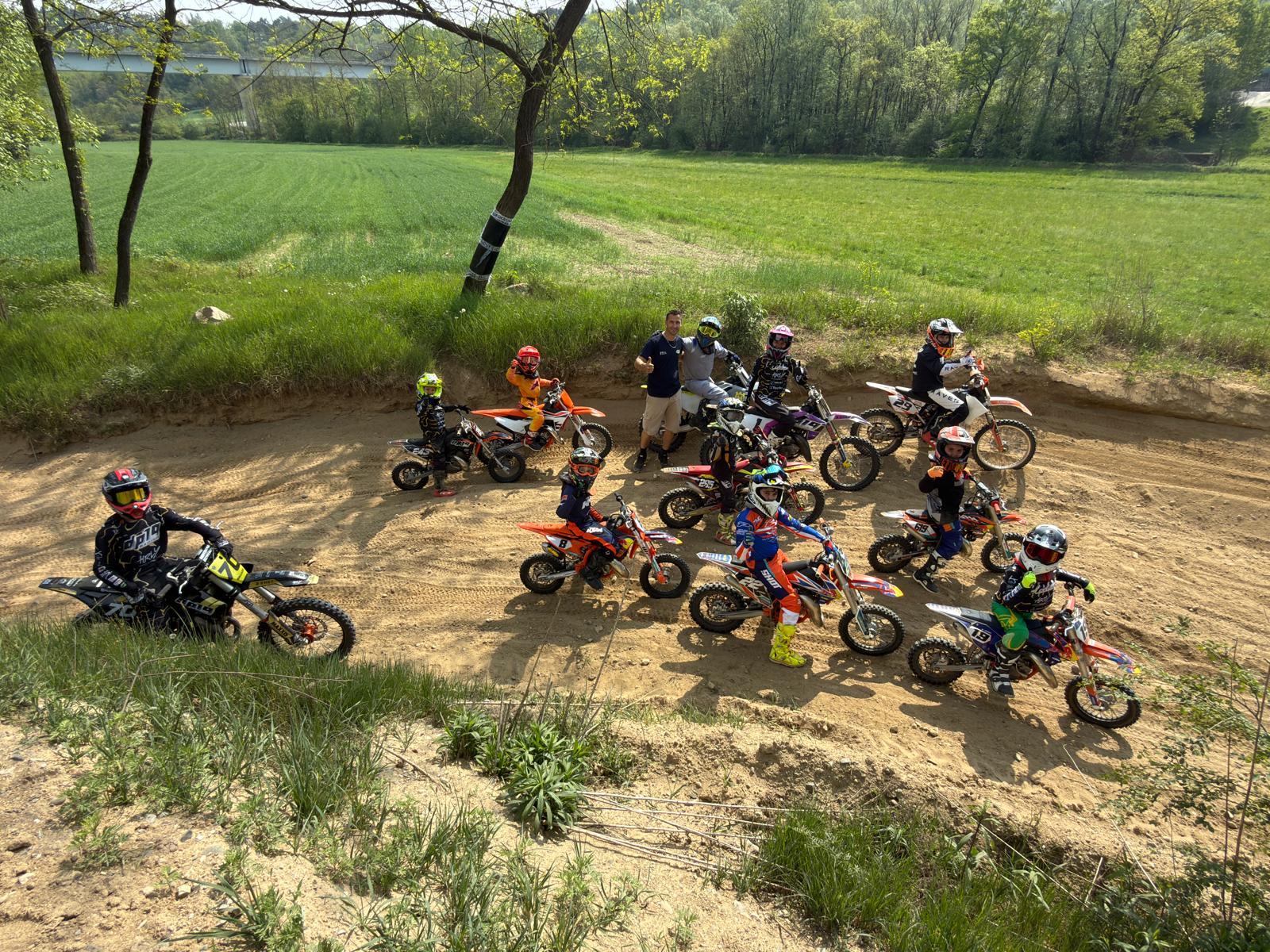 David Philippaerts impegnato con la sua scuola di avviamento al motocross
