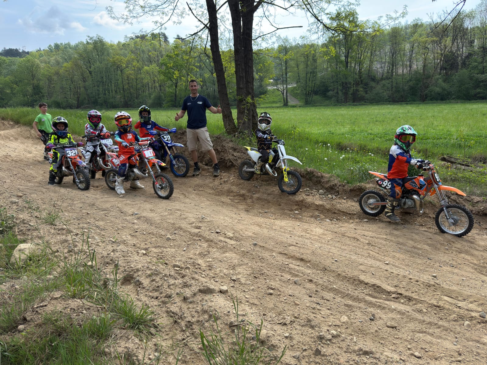 David Philippaerts impegnato con la sua scuola di avviamento al motocross