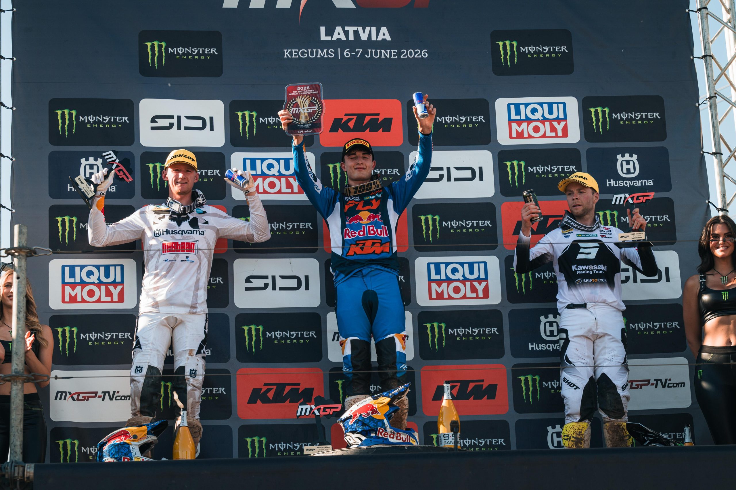 podio MXGP Lettonia