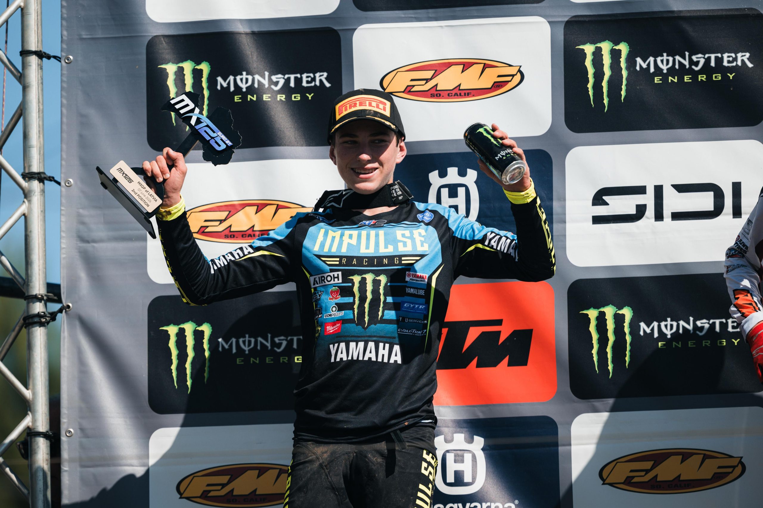 Levi Townley sul podio EMX125