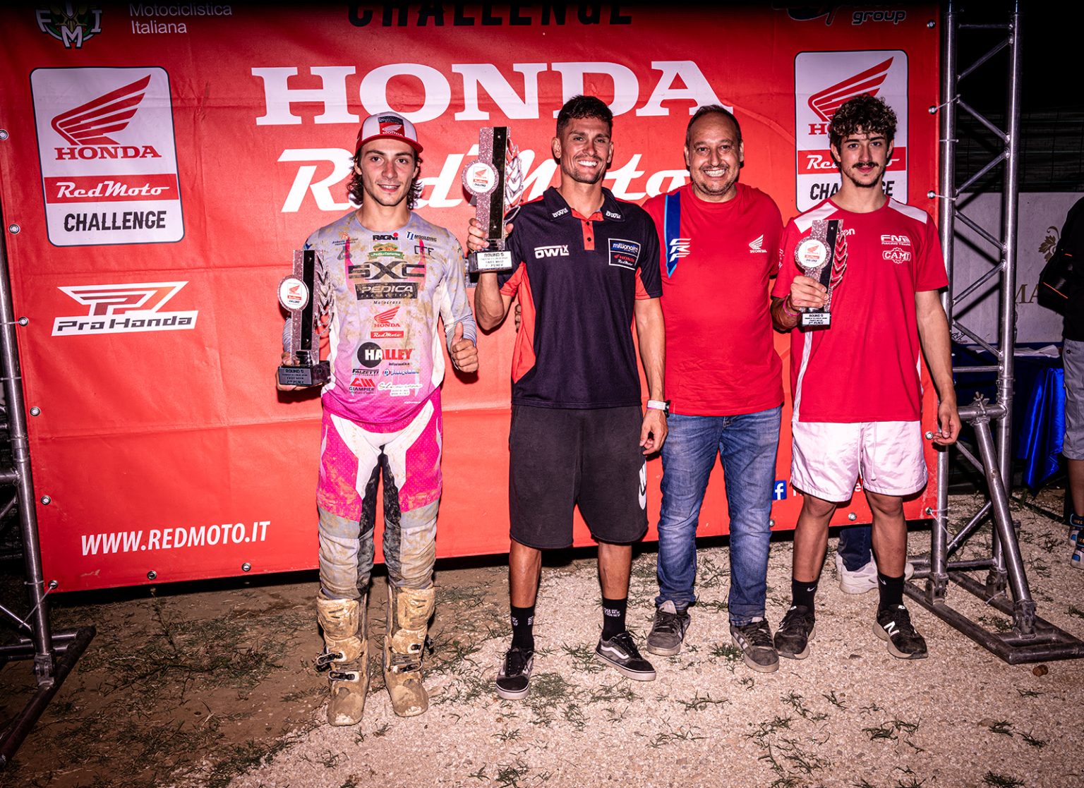 Podio Mx2 challenge Redmoto Faenza