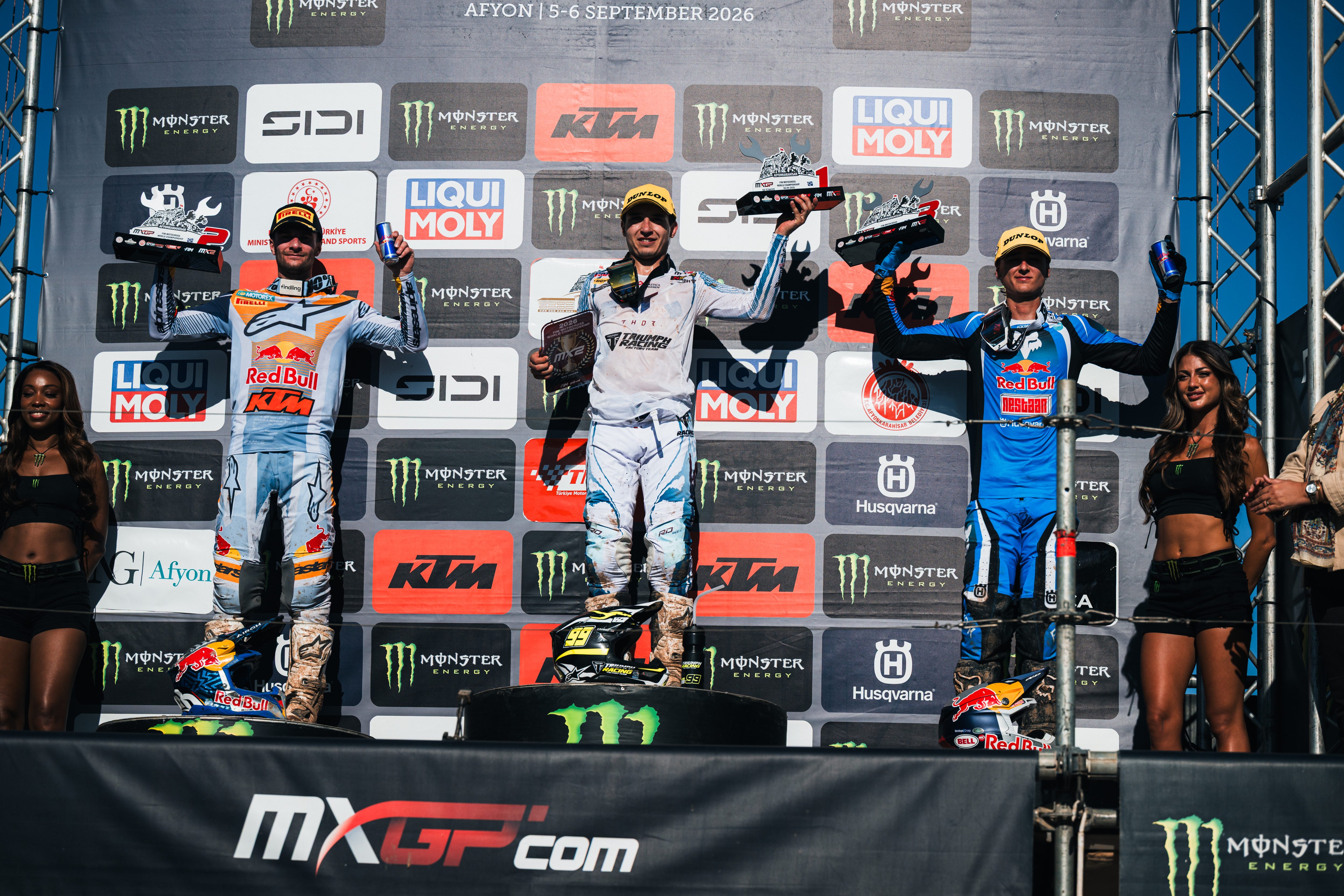 Il podio MX2 del GP di Turchia