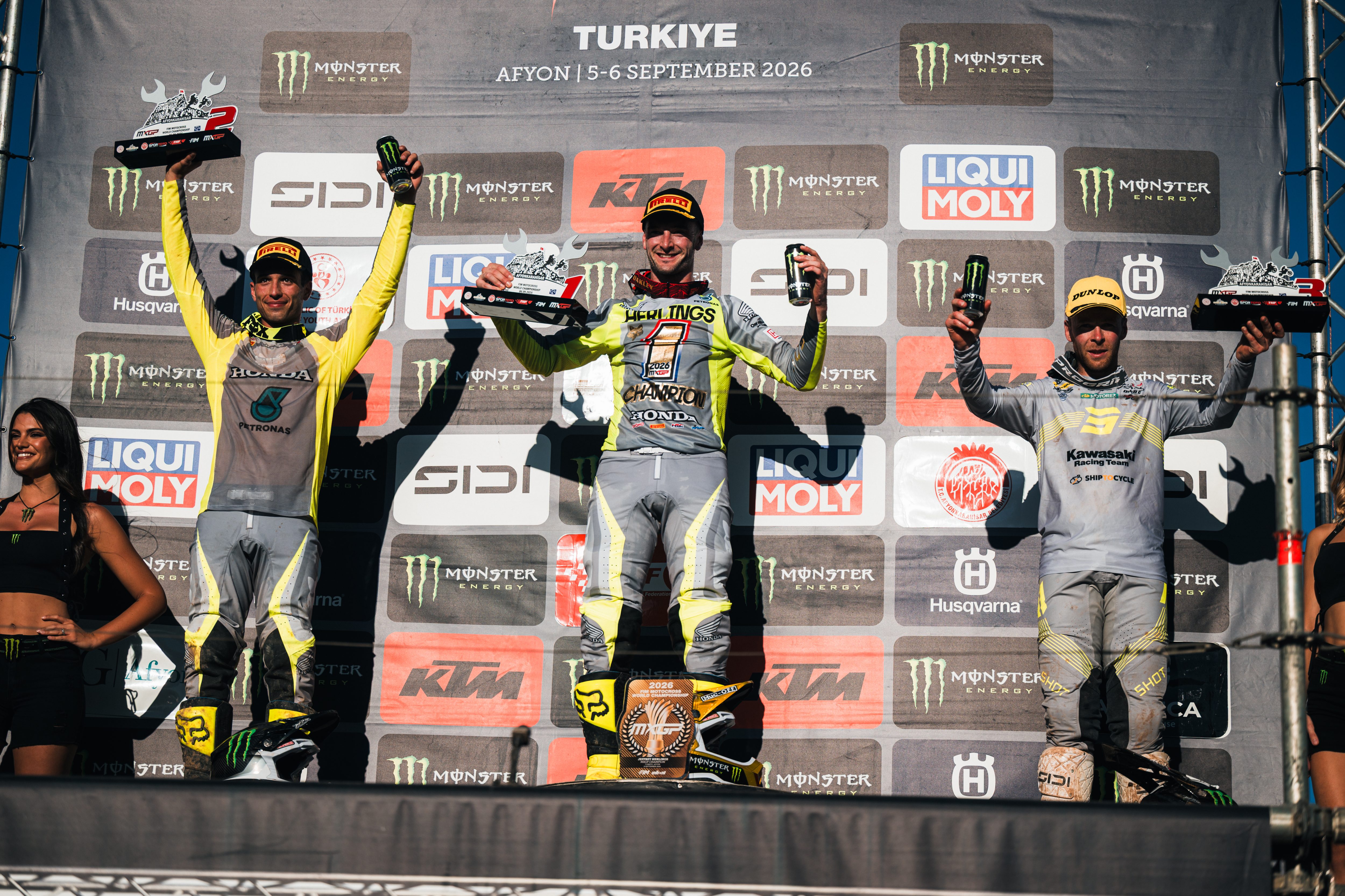 Il podio MXGP del GP di Turchia